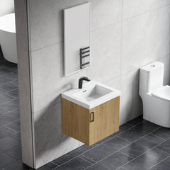 Dowell 21" Bathroom Sink - Single Bowl Resin Basin, Rectangular Drop In with Overflow, White - 000 2118BP Series