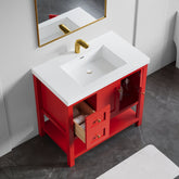 Dowell 36" Bathroom Freestanding Vanity with Two Doors and One Shelves - 035 36 Series