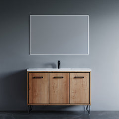 Dowell 037 Series 48" Bathroom Vanity with Single Basin Soft-Close Doors Four Shelves