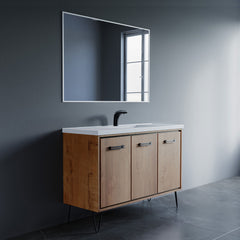 Dowell 037 Series 48" Bathroom Vanity with Single Basin Soft-Close Doors Four Shelves