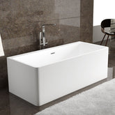 Dowell 59" Freestanding Acrylic Rectangle Bathtub - 55 Gallon Capacity - 073 5928 Series