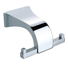 Dowell 3-1/4" Wall-Mounted Double Hook - Brass with Chrome Finish - 1002 02 Series