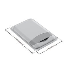 Dowell Gray Plastic Trash Can Lid - Compatible with Dowell 9gl/13gl Wastebasket - Grey Plastic - 4000 04L Series