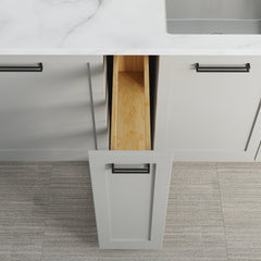 Dowell Base Pullout Spice Organizer with Adjustable Shelves for Base Kitchen Cabinet - 5" Base, 8" Base, 10" Base, Bottom Mounted, Soft Close Slides -4004 Series