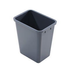 Dowell Base Cabinet Wastebasket Wooden Pullout with One or Two 20 Quart/5 Gallon Grey Plastic Bins - 4006 Series