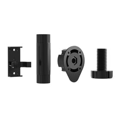 Dowell Base Cabinet Adjustable Leveler Legs with Toe Kick Clips, 4 Pack, Black Plastic - 4007 BL4 Series