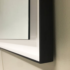Dowell LED Wall Mirror with Black Aluminum Frame - Bathroom, Living Room, Bedroom, Lobby - 5005 Series