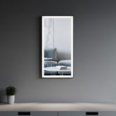 Dowell LED Wall Mirror with Black Aluminum Frame - Bathroom, Living Room, Bedroom, Lobby - 5005 Series