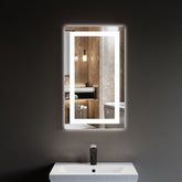 Dowell LED Wall Mirror with Inlaid Light - Touch On/Off, Adjustable Brightness, Anti-Fog - Bathroom, Living Room, Bedroom, Hallway - 5008 Series