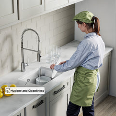 Dowell 20" L x 15" W Handcrafted Undermount Kitchen Sink 16 Gauge Stainless Steel 10" Depth Single Bowl With Grid Strainer