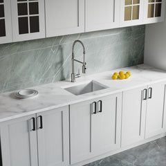 Dowell 20" L x 15" W Handcrafted Undermount Kitchen Sink 16 Gauge Stainless Steel 10" Depth Single Bowl With Grid Strainer