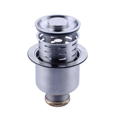 Dowell 3-1/2" Kitchen Sink Drain Set with Strainer Basket, Stopper - 6011 02 Series