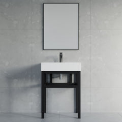 Dowell 24" Bathroom Basin Stand Black - 7003 Series