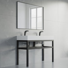 Dowell 48" Bathroom Basin Stand Black - 7003 Series