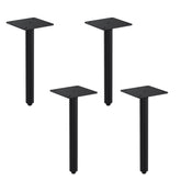 Dowell 8" Metal Furniture Legs - 7004 008 Series - Set of 4, Heavy Duty, Vanity/Cabinet/Sofa/Bench