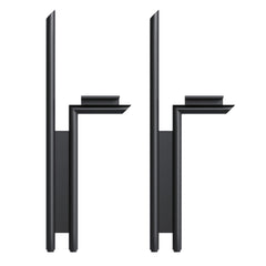 Dowell 13" Metal Furniture Legs - Flamingo, Heavy Duty, Vanity/Cabinet/Sofa/Bench, Set of 2 - 7007 013 Series