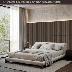 Dowell 3D Slat Wall Panels,Fluted Panels for Wall,Wall Decor Panels Noise Reduction, 48"H - 9001 4812 Series