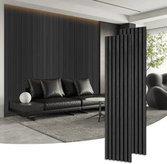 Dowell 3D Slat Wall Panels,Fluted Panels for Wall,Wall Decor Panels Noise Reduction, 95"H - 9001 9512 Series
