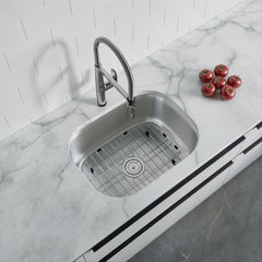 Dowell 23" Kitchen Undermount Sink - 9" Deep Bowl, Stainless Steel 18/16 Gauge - 6001 Series