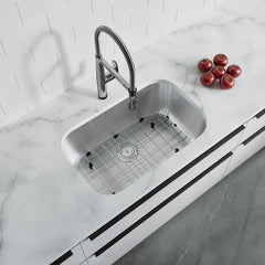 Dowell 27" Kitchen Undermount Sink - 9" Deep Bowl, Stainless Steel 18 Gauge - 6001 Series