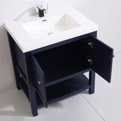 Dowell 30" Bathroom Freestanding Vanity with Two Doors and One Shelves - 035 30 Series