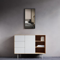 Dowell 16-1/8"/31-1/2" Rectangular Wall Mirror for Bath/Living Room/Hallway - Aluminum Frame - 5004 Series