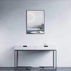 Dowell 23-5/8"/31-1/2" Rectangular Wall Mirror for Bath/Living Room/Hallway - Aluminum Frame - 5004 Series