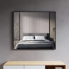 Dowell 35-1/2“/31-1/2“ Rectangular Wall Mirror for Bath/Living Room/Hallway - Aluminum Frame - 5004 Series