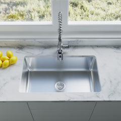 Dowell 30" Kitchen Undermount Sink - 9" Deep, Small Radius Corners, Stainless Steel 18 Gauge - 6005 Series