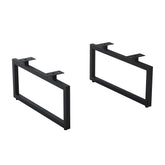 Dowell 7-7/8" Metal Furniture Legs - Rectangle, Heavy Duty, Vanity/Cabinet/Sofa/Bench, Set of 2 - 7006 007 Series