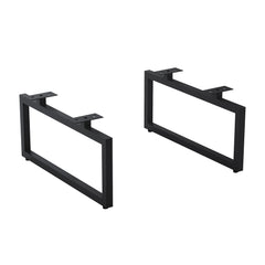 Dowell 7-7/8" Metal Furniture Legs - Rectangle, Heavy Duty, Vanity/Cabinet/Sofa/Bench, Set of 2 - 7006 007 Series