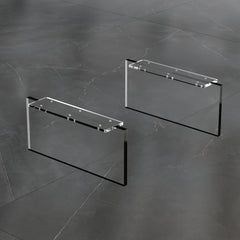 Dowell 7-1/2" Acrylic Furniture Legs - Rectangle, Set of 2 - 7009 007 Series