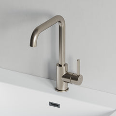 Dowell Bathroom Sink Faucet - High Arc, Single Handle, Single Hole - 8001 008 Series