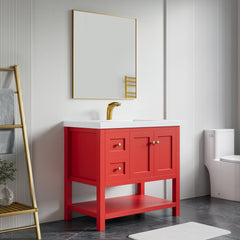 Dowell 36" Bathroom Freestanding Vanity with Two Doors and One Shelves - 035 36 Series