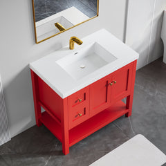 Dowell 36" Bathroom Freestanding Vanity with Two Doors and One Shelves - 035 36 Series