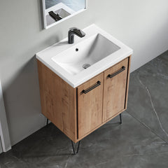 Dowell 037 Series 24" Bathroom Vanity with Single Basin Soft-Close Doors Two Shelves