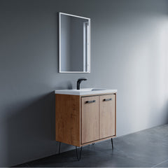 Dowell 037 Series 30" Bathroom Vanity with Single Basin Soft-Close Doors Two Shelves