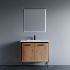 Dowell 037 Series 36" Bathroom Vanity with Single Basin Soft-Close Doors Two Shelves