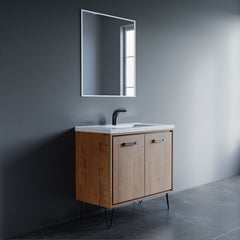 Dowell 037 Series 36" Bathroom Vanity with Single Basin Soft-Close Doors Two Shelves