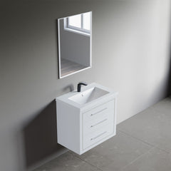 Dowell 30" Wall-Mounted/Floating Bathroom Vanity with Single Basin - Two Soft-Close Drawers - 041 30  Series