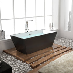 Dowell 67" Freestanding Acrylic Sloped/Trapezoidal Bathtub - 71 Gallon Capacity - 072 6731 Series