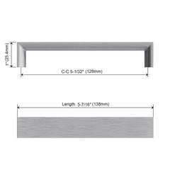 Dowell Cabinet Handle, Zinc Alloy Bar Pulls, 3007 Series
