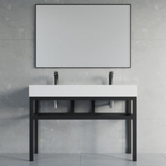 Dowell 48" Bathroom Basin Stand Black - 7003 Series