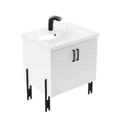 Dowell 8-3/8" Metal Furniture Legs - Flamingo, Heavy Duty, Vanity/Cabinet/Sofa/Bench, Set of 2 - 7007 007 Series