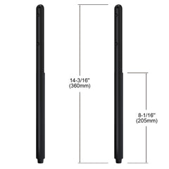 Dowell 8-1/16" Metal Furniture Legs - Straight, Set of 4 - 7010 007 Series