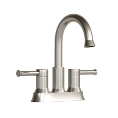 Dowell Bathroom Faucet - Two Handles, Three Holes, Brushed Nickel Finish - 8001 002 Series