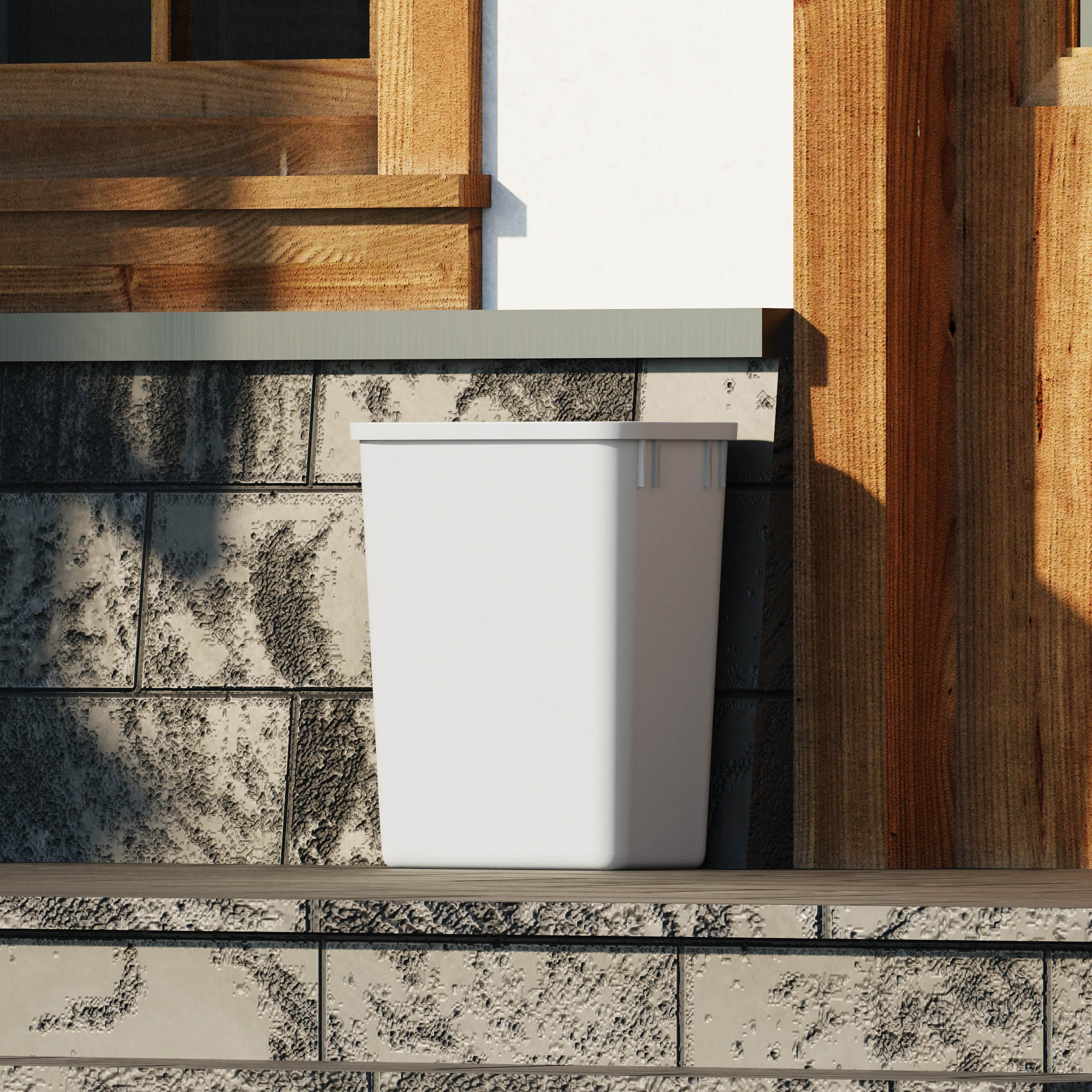 dowell grey plastic trash can 9gal 4000 35 04 exterior life view 