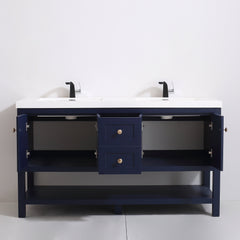 Dowell 60" Bathroom Freestanding Vanity with Four Doors, One Drawers and One Shelves - 035 60  Series