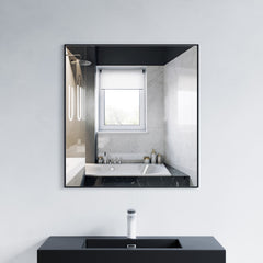 Dowell 29-1/2"/31-1/2" Nearly Square Wall Mirror for Bath/Living Room/Hallway - Aluminum Frame - 5004 Series