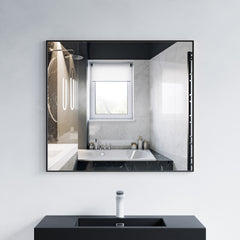 Dowell 35-1/2“/31-1/2“ Rectangular Wall Mirror for Bath/Living Room/Hallway - Aluminum Frame - 5004 Series